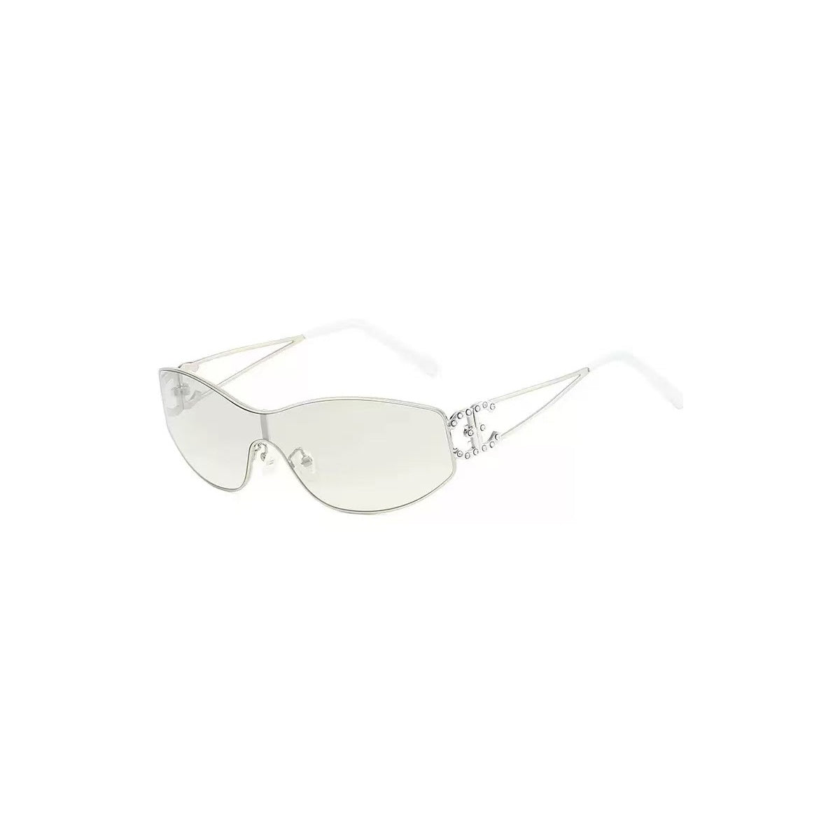 Nashi Pear 715 oval sunglasses, clear frame