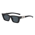 Nashi Pear WS951 Cat-Eye Sunglasses: Black Frame / Gray Lenses