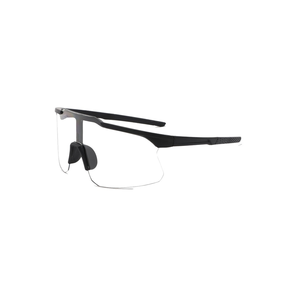 Nashi Pear Black Shield Cycling Eyewear on a white background