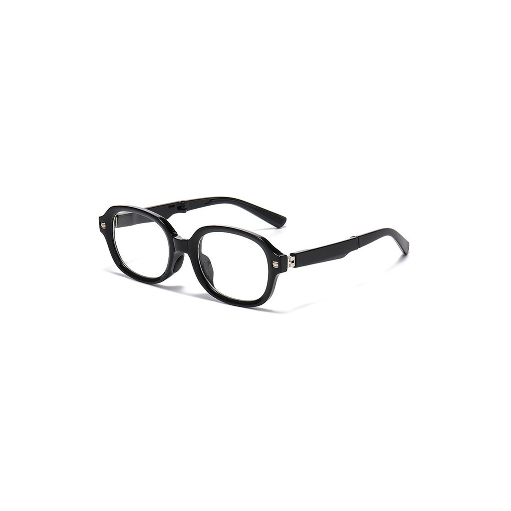 Nashi Pear 6028 Round Square Eyeglasses, single pair on a white background