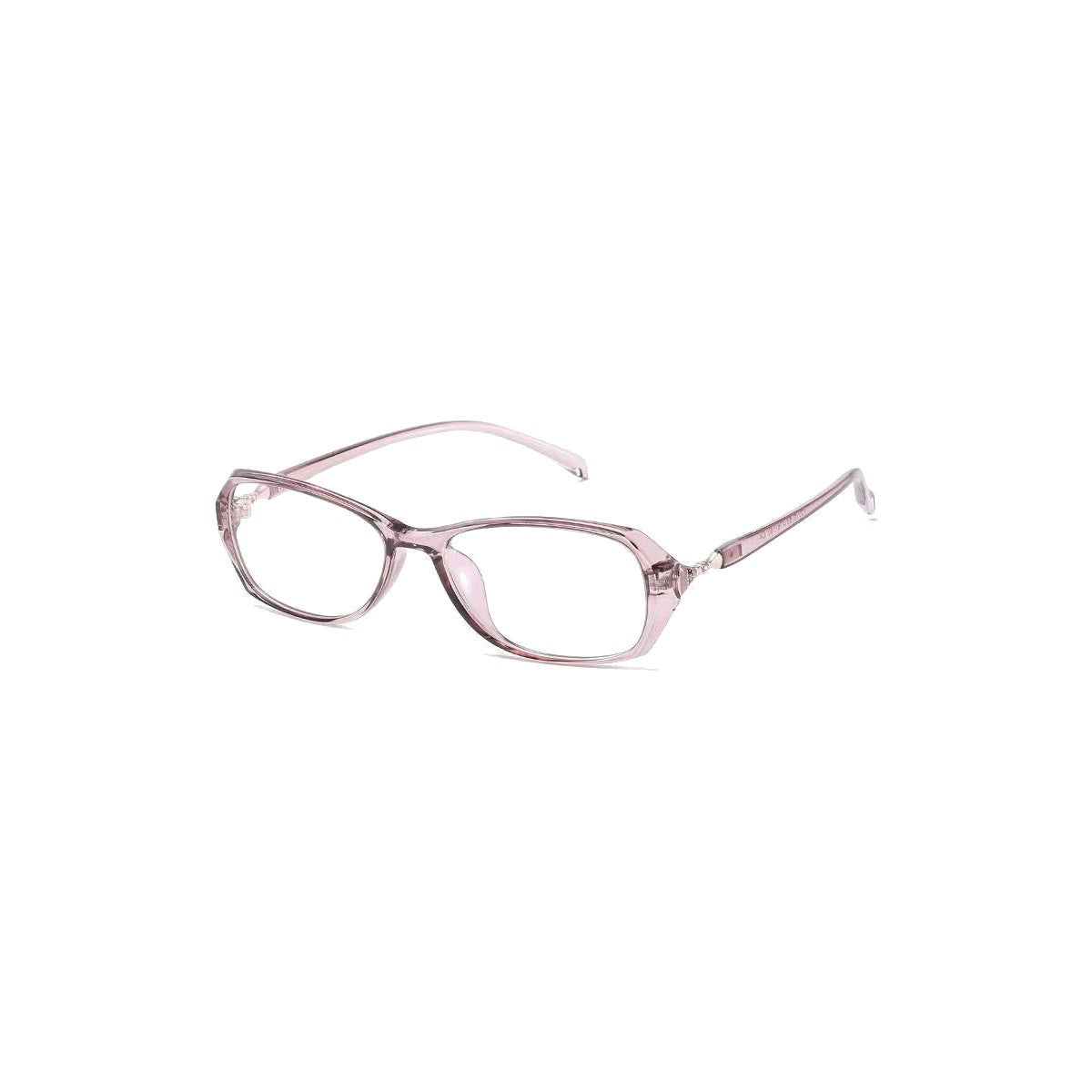 Nashi Pear 1903 Pink Rectangular Glasses on a white background