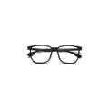 Nashi Pear 1889 Black Square Glasses on a white background