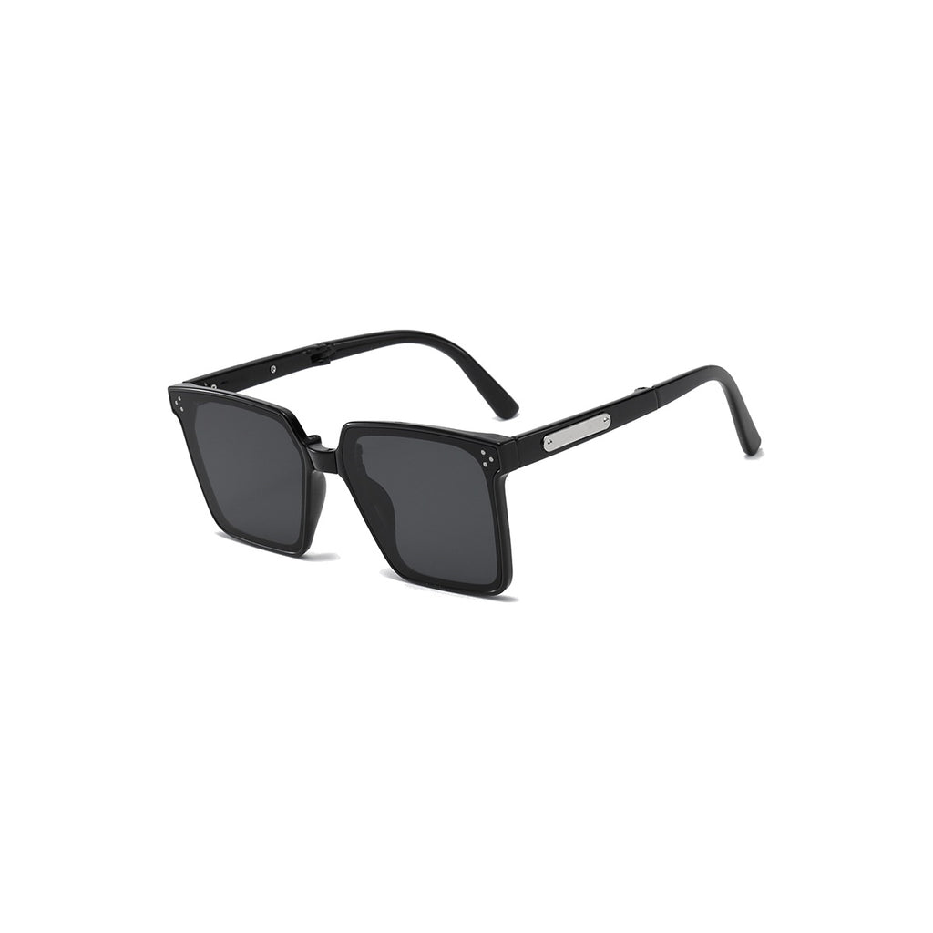 Nashi Pear 5003 Black Square Sunglasses on a white background