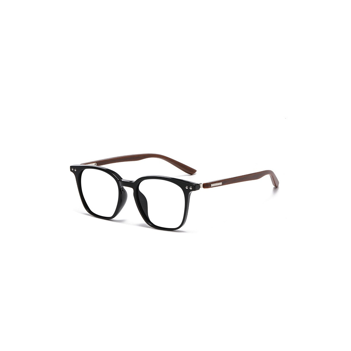 Nashi Pear 6121 Round Square Eyeglasses, single pair on a white background
