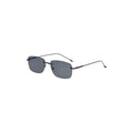 Nashi Pear 9916 square sunglasses, black frame and gray lenses