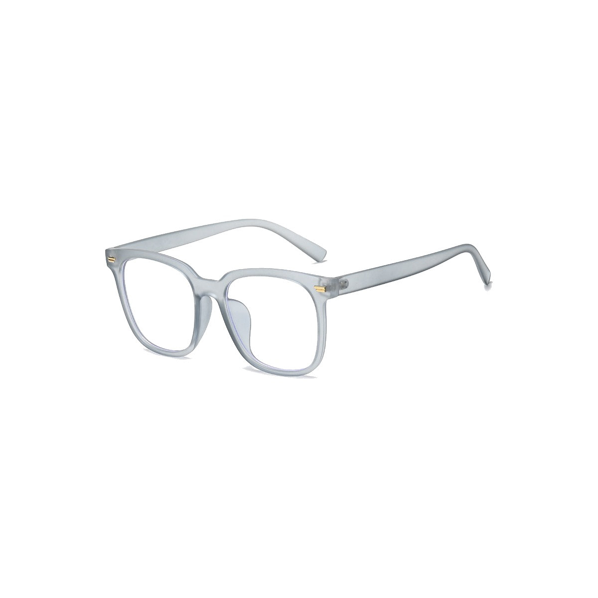 Nashi Pear 12009 Gray Square Glasses on a white background