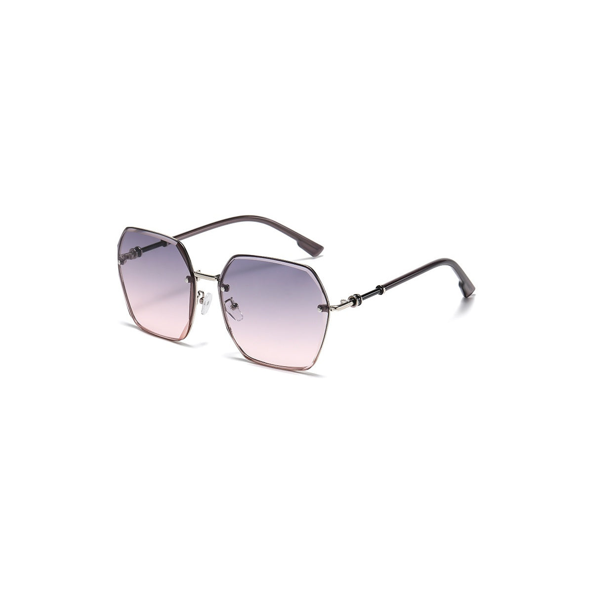 Nashi Pear 8839 square sunglasses, purple gradient lenses