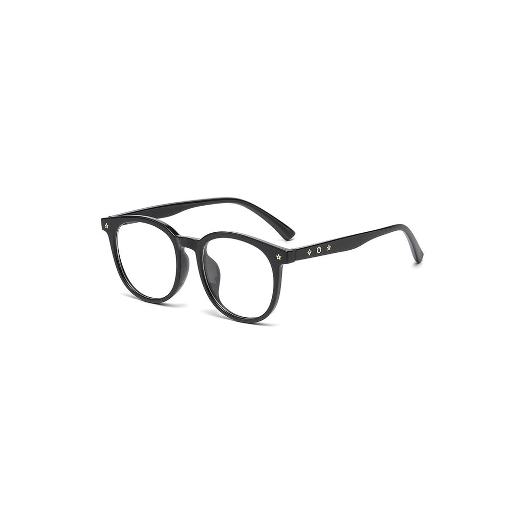 Nashi Pear 6189 Round Square Eyeglasses, single pair on a white background