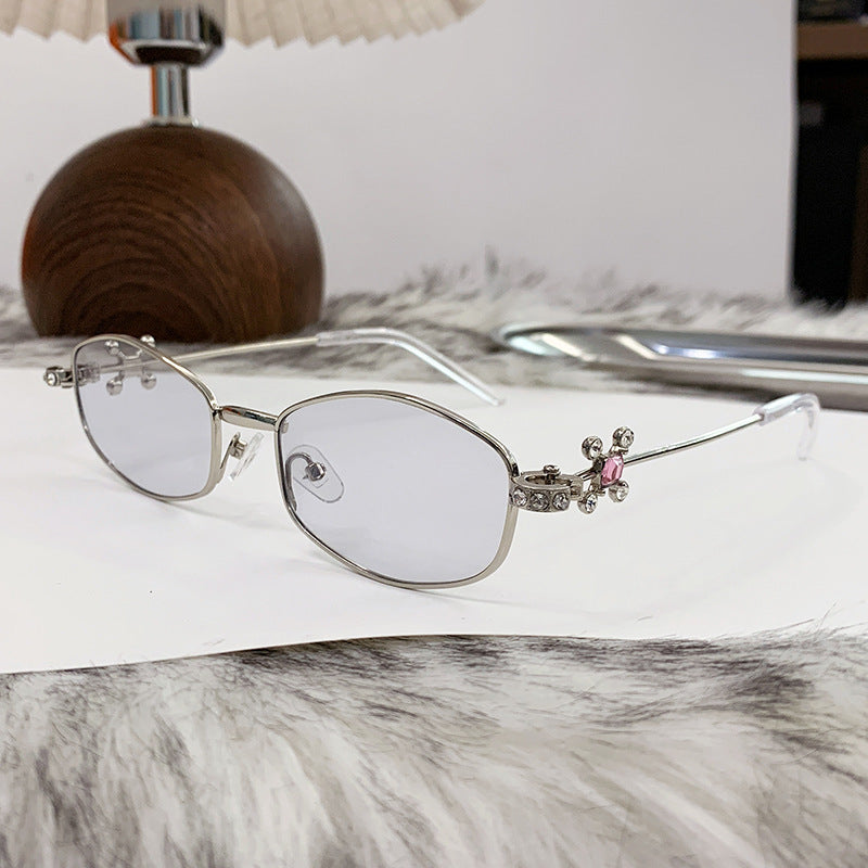 Nashi Pear 98145 white temple light gray lenses