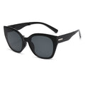 Nashi Pear 9679 Cat-Eye Sunglasses: Black Frame / Gray Lenses