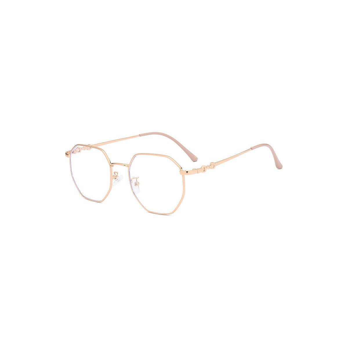 Nashi Pear 7752 Geometric Eyeglasses, single pair on a white background