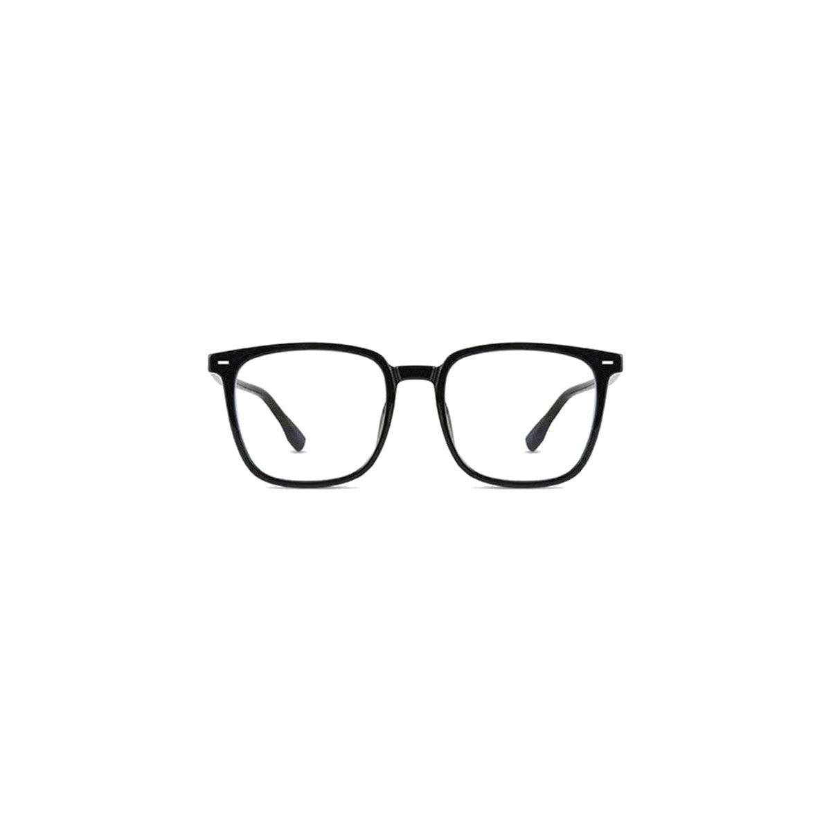 Nashi Pear 23782 Black Square Glasses on a white background
