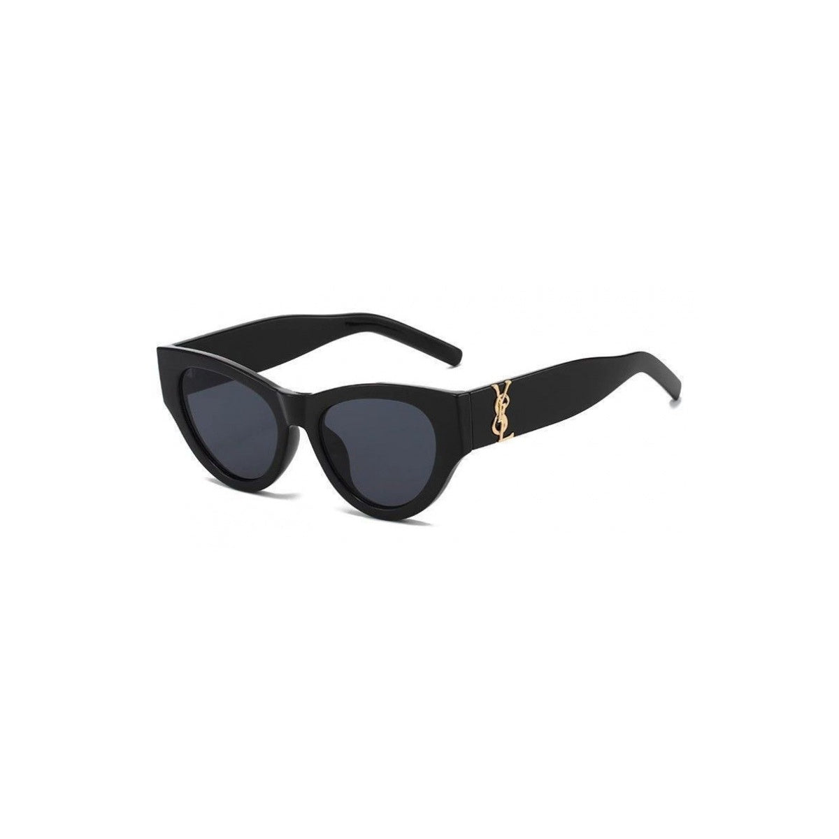 Nashi Pear 860 cat-eye sunglasses, black frame and gray lenses