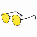 Nashi Pear B9028 Round Sunglasses on a white background