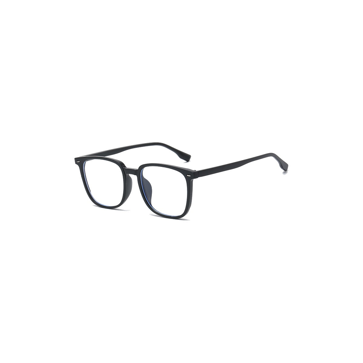 Nashi Pear 9181 Black Square Glasses on a white background