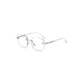 Nashi Pear 6005 Rimless Square Eyeglasses, single pair on a white background