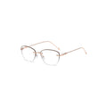 Nashi Pear 60021 Rimless Square Eyeglasses, single pair on a white background