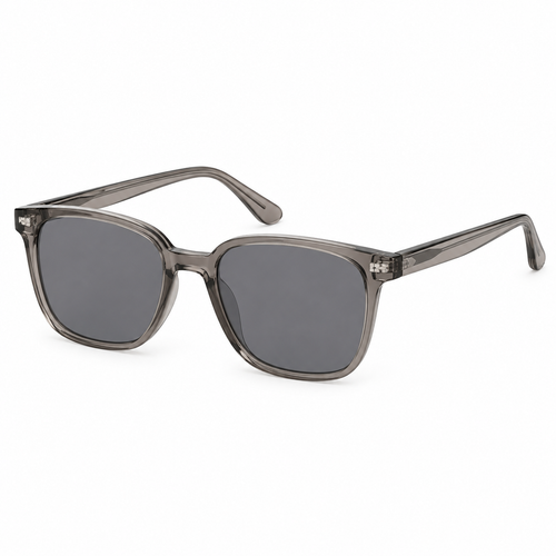 Nashi Pear 15938 Gray Square Sunglasses on a white background