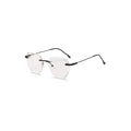 Nashi Pear 3316 Rimless Square Eyeglasses, single pair on a white background