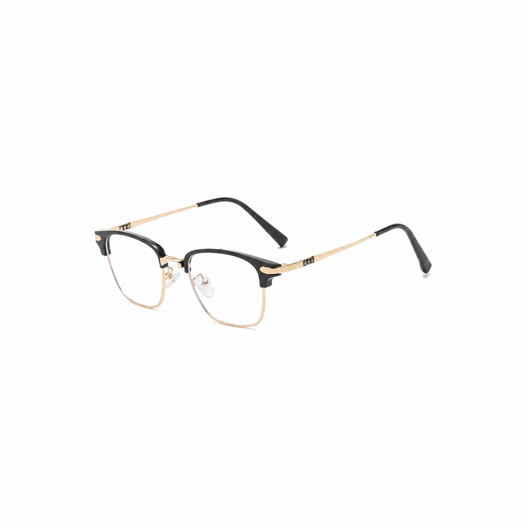 Nashi Pear 9300 Browline Square Eyeglasses on white background
