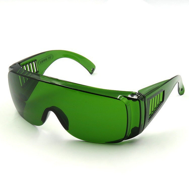 Nashi Pear W817 Shield Fashion Eyewear: Dark Green Lens