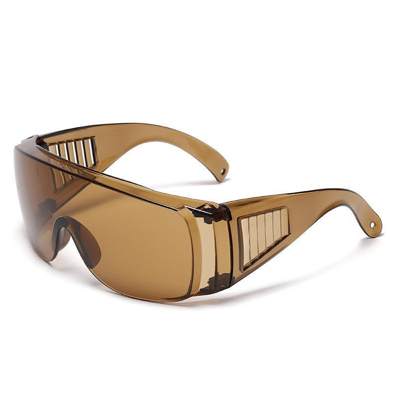 Nashi Pear W817 Shield Fashion Eyewear: Brown Lens