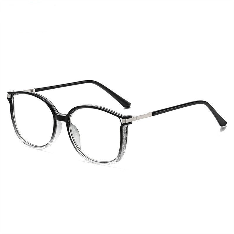 Nashi Pear 2973 black gray cat-eye glasses