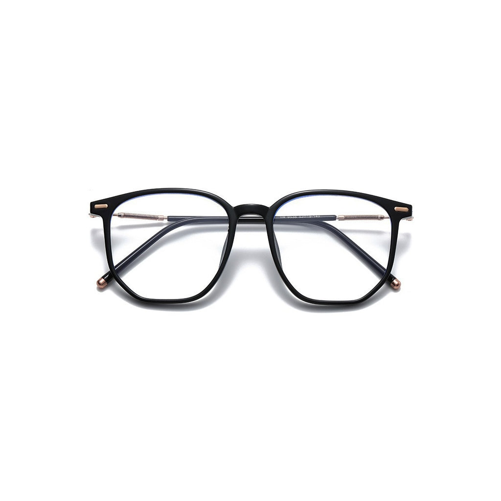 Nashi Pear 9611 Black Square Glasses on a white background