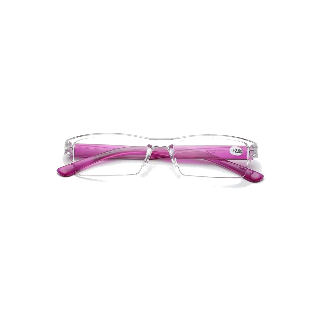 Nashi Pear 8002 Clear Rectangular Glasses on a white background