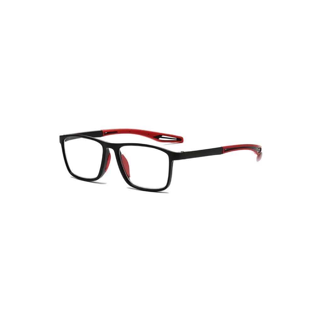 Nashi Pear 1119 Black Rectangular Glasses on a white background