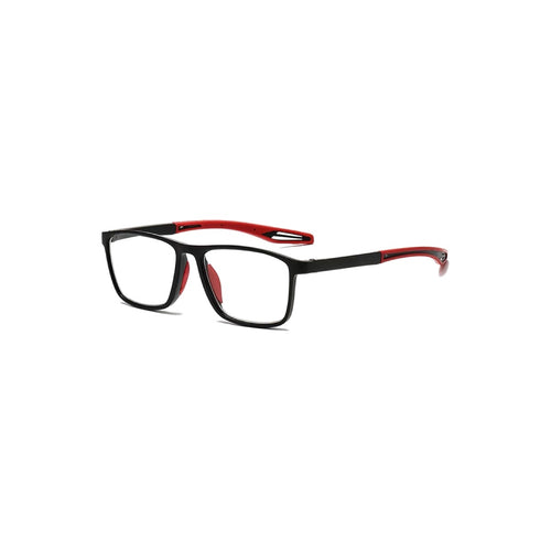 Nashi Pear 1119 Black Rectangular Glasses on a white background