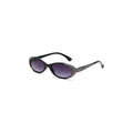 Nashi Pear 910 Black Oval Sunglasses on a white background