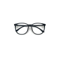 Nashi Pear 1965 round glasses, black frame and clear lenses