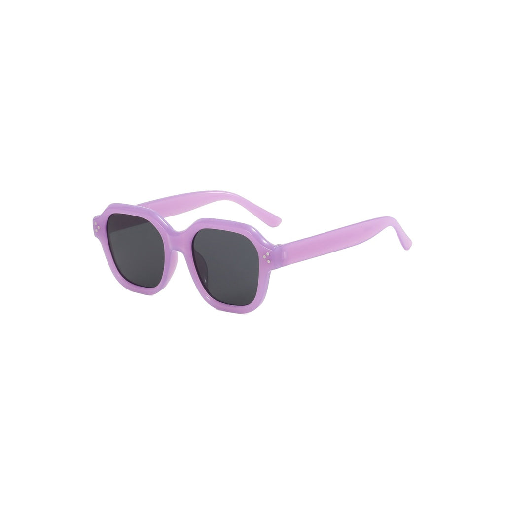 Nashi Pear 1084 Lavender Geometric Sunglasses on a white background