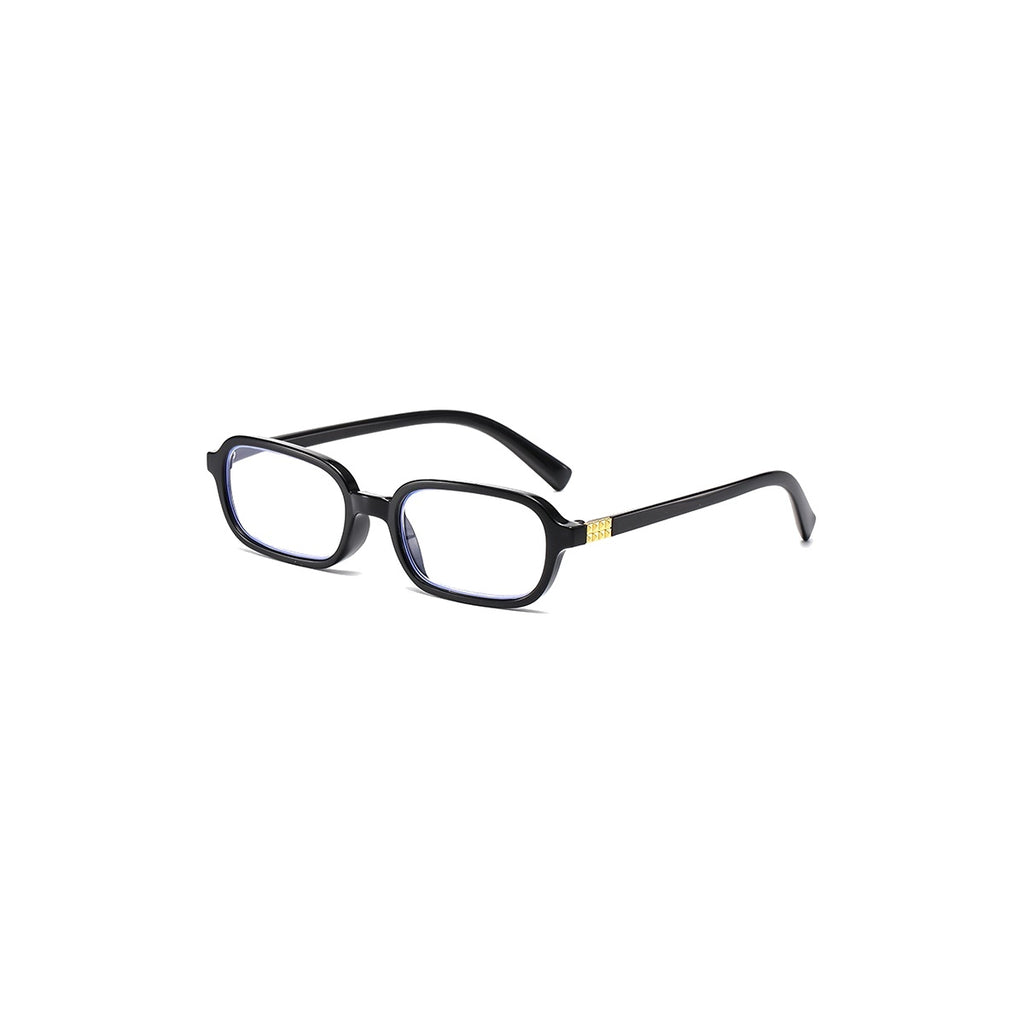 Nashi Pear 9647 Gold-Accent Rectangular Glasses on a white background