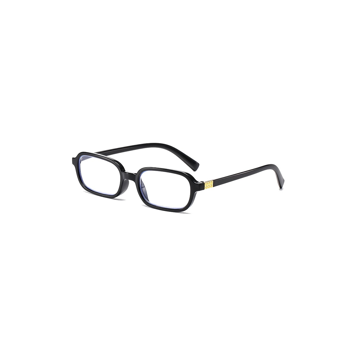 Nashi Pear 9647 Gold-Accent Rectangular Glasses on a white background