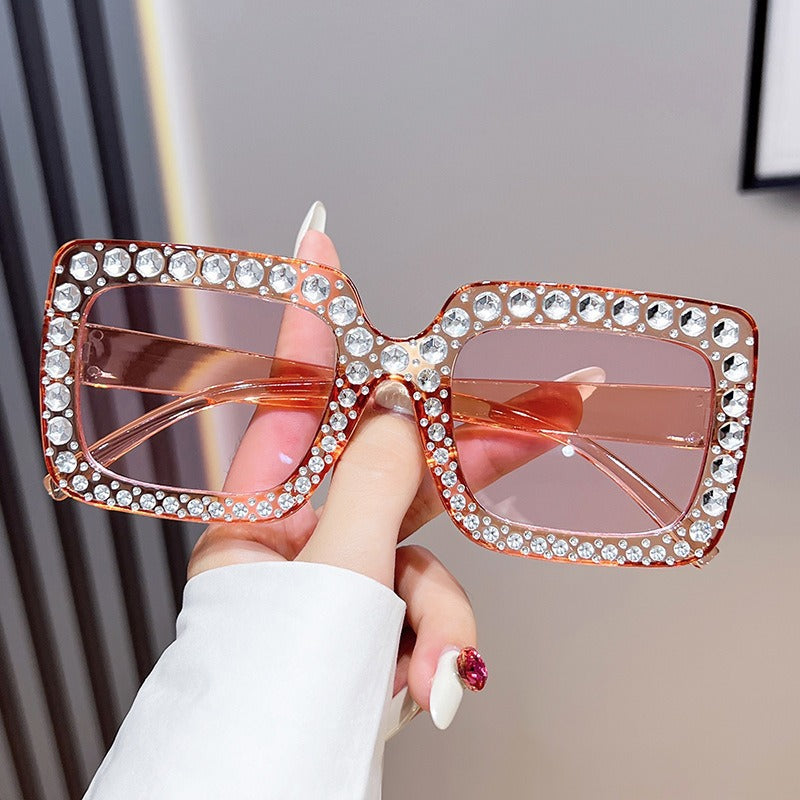 Nashi Pear 3100 pink square sunglasses