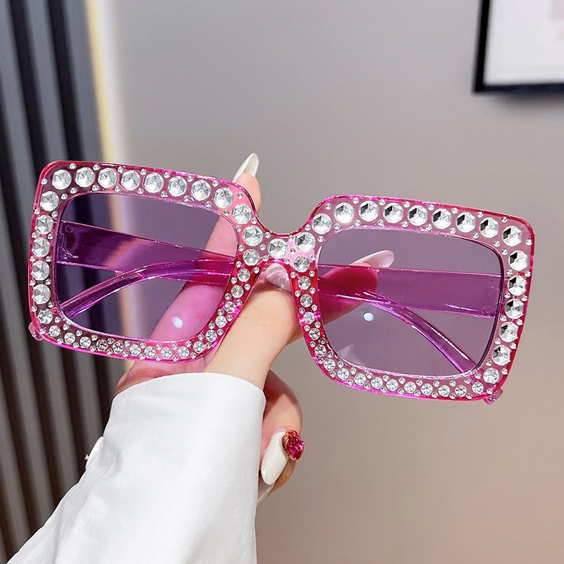 Nashi Pear 3100 purple square sunglasses