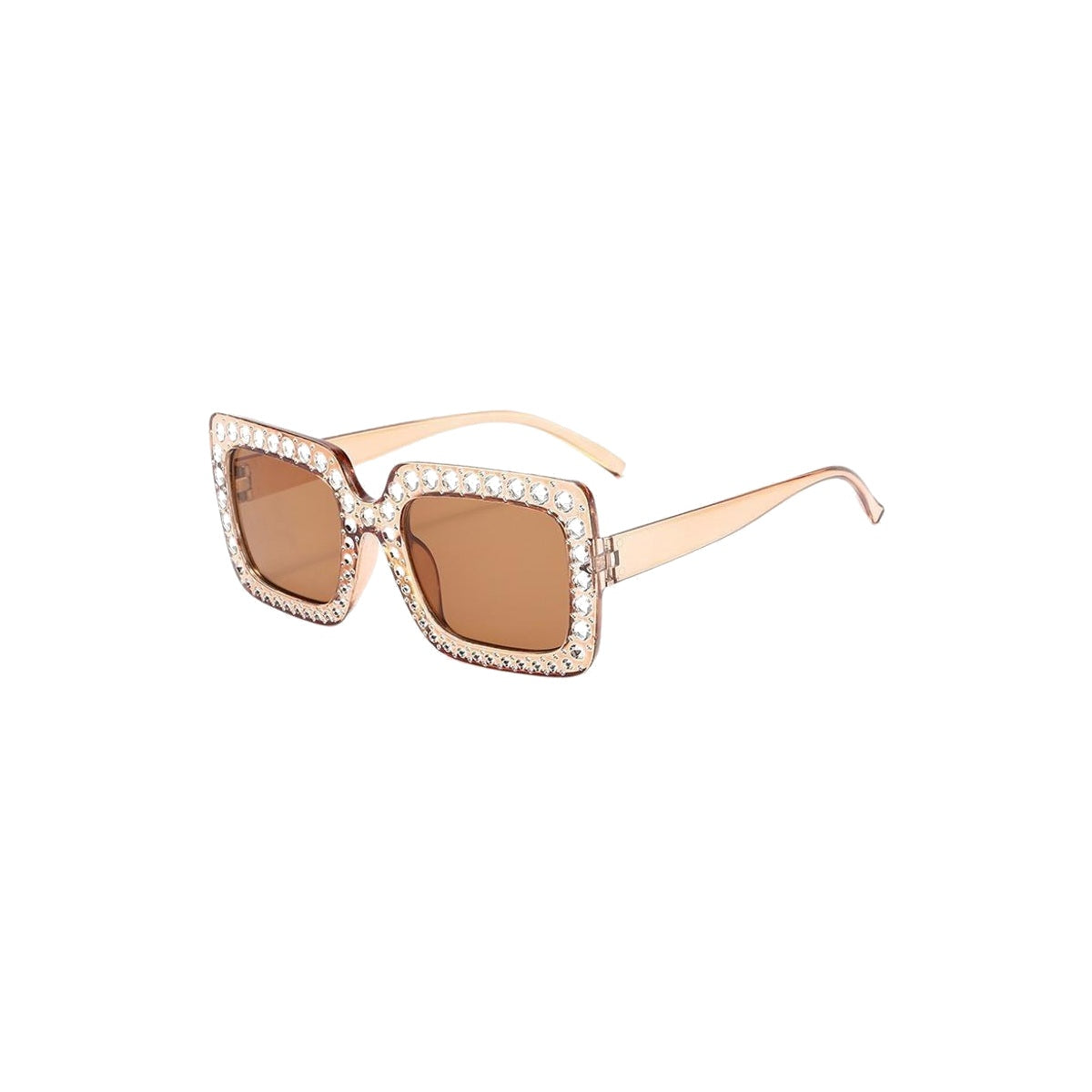 Nashi Pear 3100 square sunglasses, tea brown frame and brown lenses