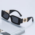 Nashi Pear 3033 square sunglasses, Black frame with gray lenses