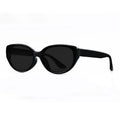 Nashi Pear 695 cat-eye sunglasses: Black frame with gray lenses