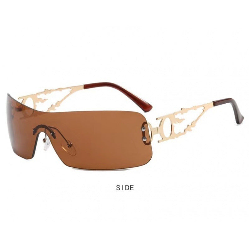 Nashi Pear 81048 sunglasses, Gold frame with brown lenses