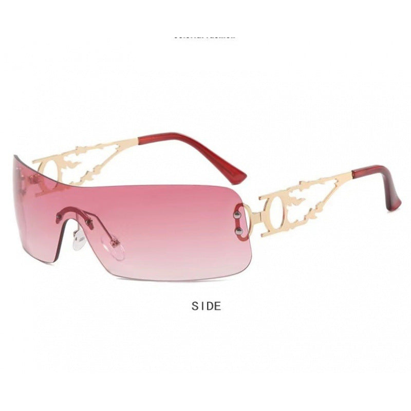 Nashi Pear 81048 sunglasses, Gold frame with red lenses