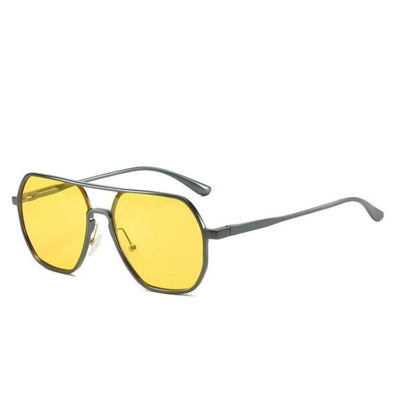 Nashi Pear 8692 sunglasses, Gunmetal frame with yellow lenses