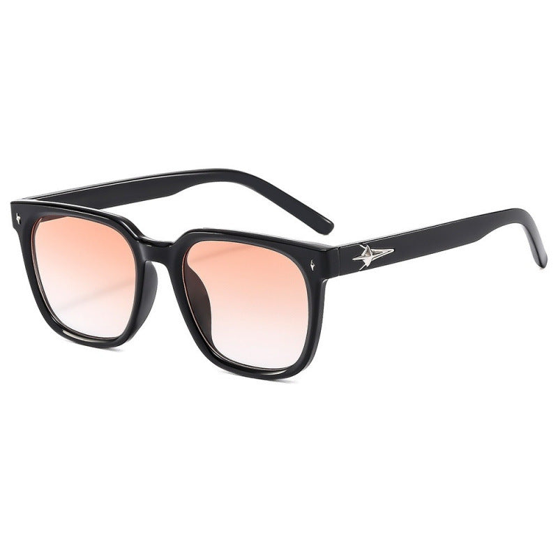 Nashi Pear 9032 sunglasses: Black frame, sunset gradient lenses