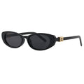 Nashi Pear 12 cat-eye sunglasses, Black frame with gray lenses