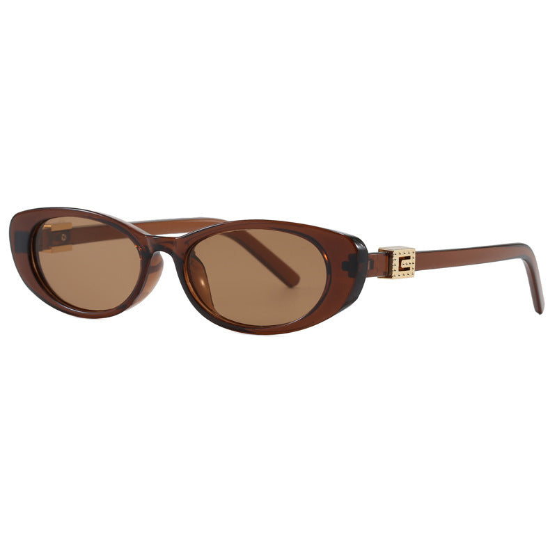 Nashi Pear 12 cat-eye sunglasses, Brown frame with brown lenses