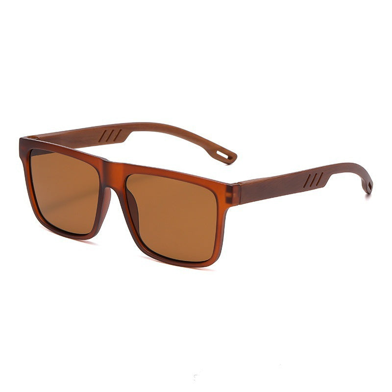 Nashi Pear MW01 rectangular sunglasses, Brown frame with brown lenses
